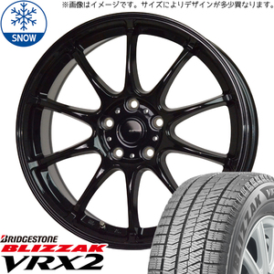 新品 レガシィ 205/60R16 BS ブリザック VRX2 Gスピード G07 16インチ 6.5J +47 5/100 スタッドレス タイヤ ホイール セット 4本