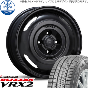 新品 ソリオ デリカD:2 165/70R14 14インチ BS ブリザック VRX2 MLJ XTREME-J JOURNEY スタッドレス タイヤ ホイール セット 4本