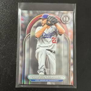 Clayton Kershaw 2024 Topps Tribute Base Card #61 Los Angeles Dodgers ドジャース