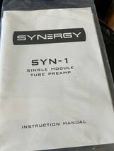 SYNERGY AMPS SYN1 Single-module Tube Preamp チューブプリアンプ_画像5