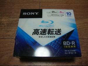 ★ 新品 SONY ブルーレイディスク １０枚パック BD-R データ用 25GB ６倍速対応 Blue-ray Disc １０枚セット ★
