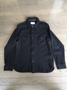 フルカウント　ウールシャツ　38 ブラック