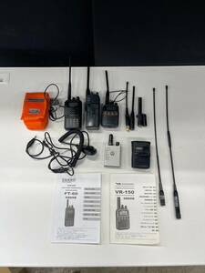 【現状品】八重洲無線 YAESU MH-34 アマチュア無線セット ハンディ無線機 STANDARD FT-60 ケンウッド TH-K47 FL-330/RSZ0313⑩-100