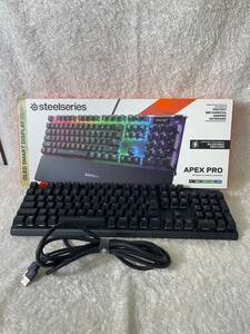 SteelSeries ラピッドトリガー搭載 APEX PRO ゲーミングキーボード 有線 日本語配列 /T3873-80