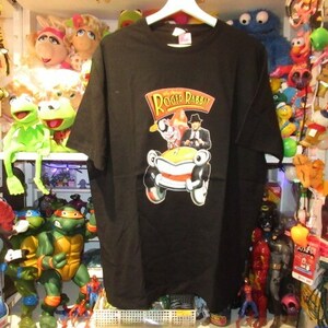 Rogerrabbit★ロジャーラビット★Tshirt★Tシャツ★XLサイズ★人形★フィギュア★ぬいぐるみ★ブラック★