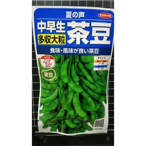 ３袋セット 中早生 多収 大粒 茶豆 夏の声 ちゃまめ 種 郵便は送料無料