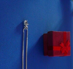 女性身装品18)断捨離特別値下　人造ダイヤ　ジルコンのネックレス　人造ダイヤの綺麗な石です　1度使用のみ