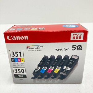 ♪Canon キヤノン 純正インクカートリッジ BCI-351+350 5色マルチパック 訳アリ品 開封済み 4/092306y♪