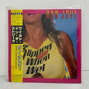 ●○[4] Bon Jovi ボン・ジョヴィ Slippery When Wet ワイルド・イン・ザ・ストリーツ LP Mercury 28PP-1025 洋楽ロック 06/031904s○●