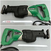 ●○[3] ハイコーキ HiKOKI 130mm 電子セーバソー レシプロソー CR13V2 ケース付 HILTI 替刃 1枚セット 動作品 06/032203s○●_画像3