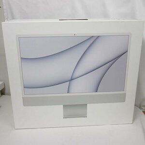 新品 未開封 Apple保証24年4月 iMac 2021 24インチ M1 メモリ8GB 512GB シルバー CPU8 GPU8 MGPD3J/A インボイス可【k0229-1180-0301】清T