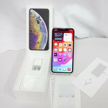 **60日保証** SIMフリー iPhone Xs 64GB シルバー au NW利用制限○ 残債なし インボイス対応可 送料無料 【本0320-110-0327本】兼P_画像1