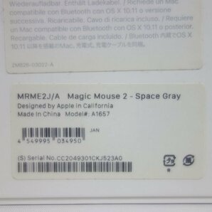 美品 Magic Mouse 2 マジックマウス A1657 MRME2J/A Apple純正 3日間返品可 充電タイプ 送料無料 インボイス可 【k0311-20-0327】清Pの画像7