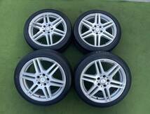 ◆希少！メルセデス・ベンツAMG 純正◆ 18x8.5J+48/PCD:112/5穴◆4本ULTRA SPEED. 245/40R18. Eクラス W212 S212等_画像1