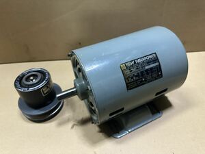 0.25KW 4POLE100vモーター&可変プーリー　共に中古品(モーターベアリングは新品に交換済)