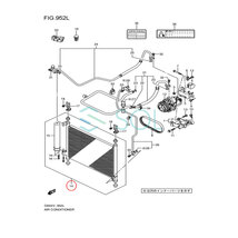 コンデンサー エアコン コンデンサー AC 出荷締切18時 キャリィ エブリィ ターボ DA64V DA64W 95310-68H00 95310-68H01 95310-68H02_画像4