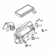 ベンツ W210 エアフィルター エアエレメント E230 E240 E320 E430 6040942004 6040940504 出荷締切18時_画像5