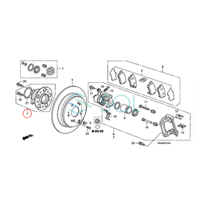 ホンダ CR-V(RE3) エリシオン(RE3 RR1 RR3 RR5 HB3) リア ハブベアリング 左右共通 42200-SWB-951 出荷締切18時の画像5