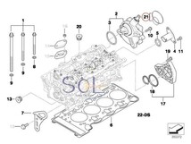 BMW E87 E88 E82 E46 E90 E91 E92 E84 X1 バキュームポンプ用シールキット Oリング 118i 120i 318i 320i 18i 11668626471 出荷締切18時_画像2