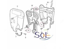 ボルボ C30 S40 V40 V50 S60 タイミングベルト テンショナープーリー アイドラプーリー ウォーターポンプ 4点セット 出荷締切18時_画像2