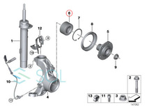 BMW E90 E91 E92 E60 E61 フロント ホイールハブベアリング 左右共通 325Xi 330Xi 525Xi 530Xi 31226783913 31226751978 31203450600_画像4