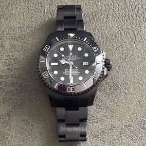  Rolex ROLEX Sea Dweller deep si-PVD processing black Rolex box less . self-winding watch wristwatch 