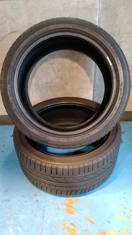 【即落札設定】265/35R18 POTENZA RE050A MO 2014年製 中古 2本 265/35/18 ポテンザ ベンツ承認 BRIDGESTONE