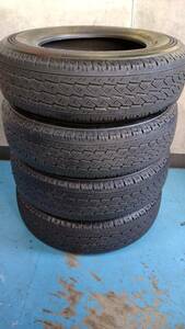 【即落札設定】★2022年製★ 195/80R15 107/105L LT BRIDGESTONE V600 中古 4本 195/80/15 ブリヂストン ハイエース キャラバン NV350