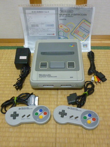 〔レストア178〕スーパーファミコン(初期型)　SFC　フルセット　分解清掃　コンデンサ交換　漂白　除菌　動作確認済み　取説コピー付き