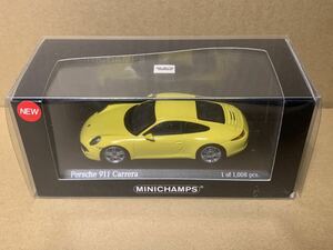 ミニチャンプス 1/43 ポルシェ 911 カレラ 991.1 2012 イエロー　PMA 1/43 Porsche 911 Carrera Yellow 2012