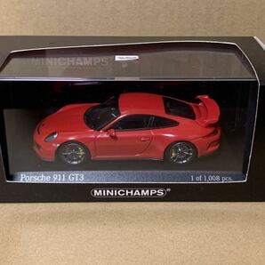 ミニチャンプス 1/43 ポルシェ 911 GT3 レッド991.1 PMA 1/43 Porsche 911 GT3 991.1 Redの画像1