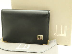 dunhill Dunhill black color series leather card-case 18680707