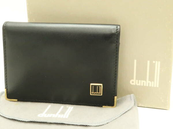 dunhill ダンヒル　黒色系　レザー　カードケース　18680707