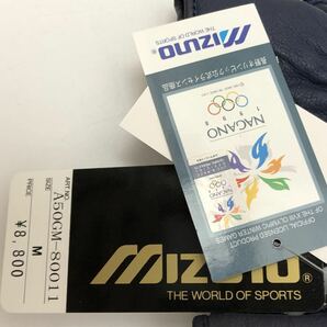 ミズノ mizuno 1998年 長野オリンピック 公式ライセンス商品 牛革 手袋 Mサイズ タグ付き グローブ 18680925の画像6
