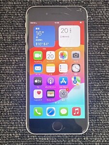 ■□ 1円～ ジャンク iPhoneSE 第2世代 第二世代 SE2 64GB SIMフリー ロックOFF ios17.2 ホワイト バッテリー容量89％ ≪2407≫ □■