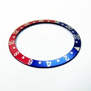（5008）ロレックス GMTマスター用 ベゼル部分の部品 青/赤 中古の画像3