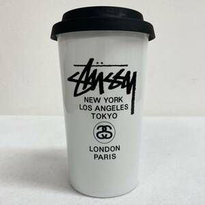 STUSSY ステューシー ワールドツアーロゴ タンブラー ホワイト 白 黒 ブランド 容器 アイテム 小物