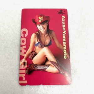  Yamamoto .13 Cow Girl telephone card 50 times unused 