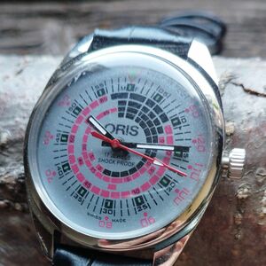 ●美品！●オリス■ORIS 手巻き機械式1980年代ヴィンテージメンズ腕時計アンティーク即納 男性人気ブランド0303