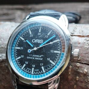 ●美品！●オリス■ORIS 手巻き機械式1980年代ヴィンテージメンズ腕時計アンティーク即納 男性人気ブランド240303