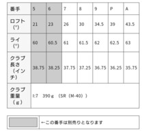 【美品】プロギア 03アイアン 7〜Aw.48° 6本セット 純正カーボン シャフト Diamana FOR PRGR(SR)メーカー純正品 2022_画像10