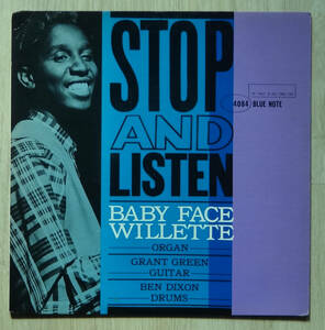 新同! US BLUE NOTE BLP 4084 オリジナル STOP and LISTEN / Baby Face Willette NYC/RVG/EAR