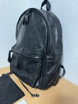 定価49500円●新品同様● PORTER 吉田カバン ポーター FRANK DAYPACK(S) フランク デイパック リュックサック 馬革 ホースハイド 黒_画像4