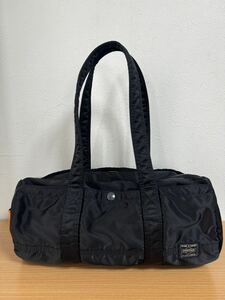 極美品●定番人気●ポーター 吉田カバン PORTER TANKER DUFFLE BAG ボストンバッグ タンカー 黒