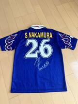 98年日本代表 中村俊輔実使用ユニホーム #26 S.NAKAMURA サイン付 オーダーメイドタグ付_画像6