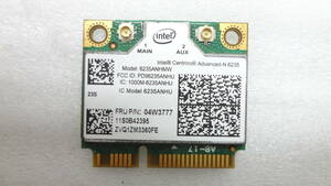 無線LANカード Intel Centrino Advanced-N 6235 6235ANHMW 中古動作品(w455)