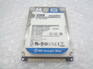 複数在庫 WD WD3200BEVE 2.5型HDD 320GB IDE 中古動作品(H638)