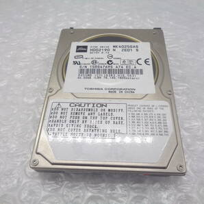 TOSHIBA MK4025GAS 2.5型HDD 40GB IDE 中古動作品(H666)の画像1