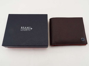 T1695〇BEAMS LIGHTS(ビームスライト)財布 小物 二つ折り財布 web限定 タグ付
