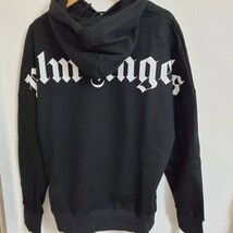 新品タグ☆PalmAngels パームエンジェルス Classic Logo Over Hoodie パーカー プルオーバー サイズ ブラック 黒 _画像2